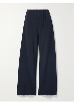 The Row - Essentials Gala Crepe Wide-leg Pants - Blue - x small,small,medium,large,x large