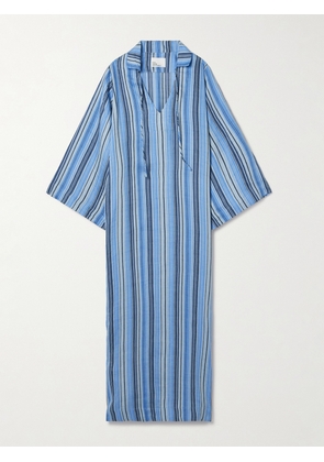 Lisa Marie Fernandez - Striped Woven Kaftan - Blue - 01,2,3,4
