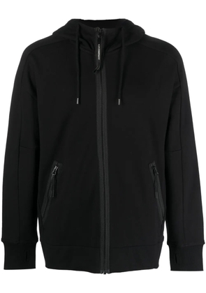C.P. Company logo-print cotton hoodie - Black