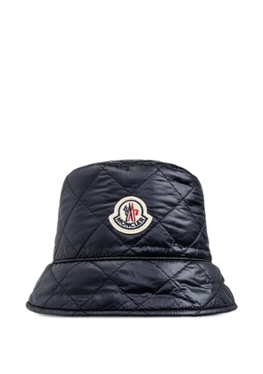 Moncler quilted bucket hat - Blue