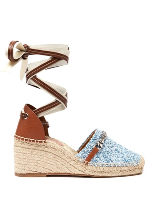 Stella McCartney Gaia Denim Boucle espadrilles - Blue