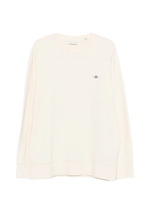 Gant textured logo sweatshirt - Neutrals