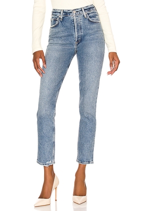Citizens of Humanity Charlotte High Rise Straight Jeans in Denim-Medium. Size 23. Also in 24, 25, 26, 27, 28, 29, 30, 31, 32, 33, 34.
