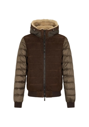 Moorer hooded padded jacket - Green