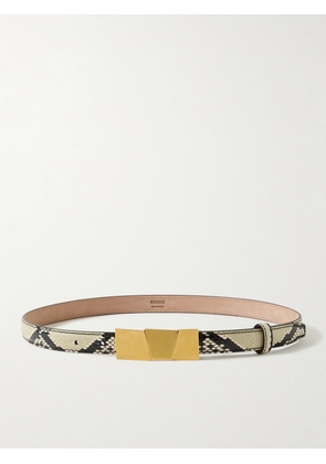 KHAITE - Axel Snake-effect Leather Belt - Animal print - 70,75,80,85,90