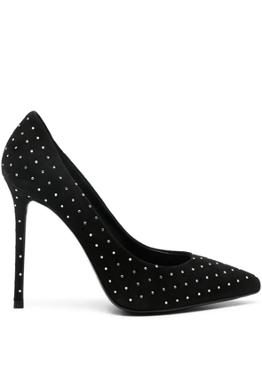 Le Silla 120mm suede crystal-embellished pumps - Black