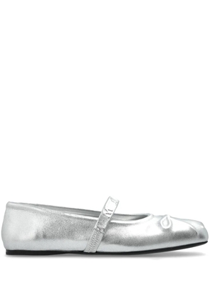 Marni metallic ballerina shoes - Silver