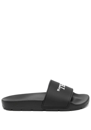 Off-White graphic-print flip flops - Black
