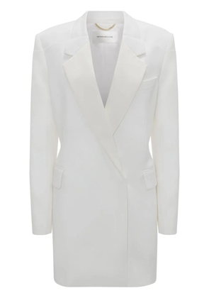 Victoria Beckham fold-shoulder blazer mini dress - White