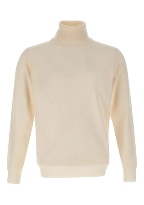 Kangra roll-neck ribbed-edge sweater - Neutrals