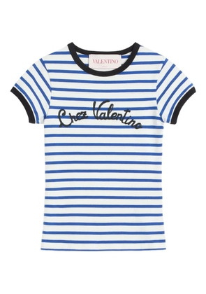 Valentino Garavani striped jersey T-shirt - Blue