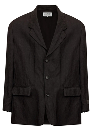 MM6 Maison Margiela logo-appliqué jacket - Black