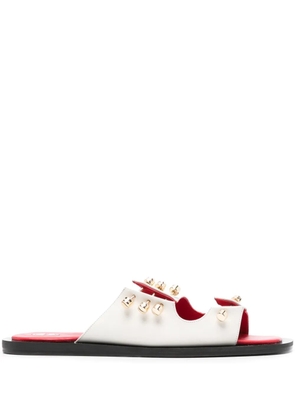 HARDOT Move On leather sandals - White