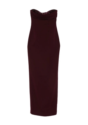 Roland Mouret sequin-embellished strapless dress - Red