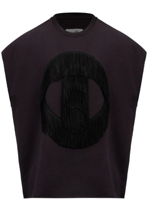 MM6 Maison Margiela eye-fringed vest - Black