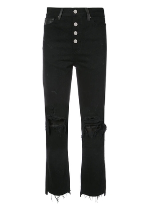 AMIRI cropped flared jeans - Black