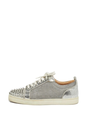 Christian Louboutin Pre-Owned spike-embellished sneakers - Silver