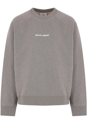 Maison Kitsuné logo-embroidered sweatshirt - Grey