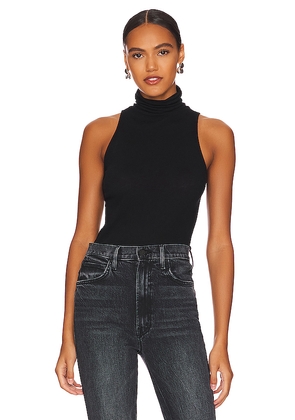 Enza Costa Cashmere Halter Turtleneck in Black. Size L. Also in M, S, XL, XS.