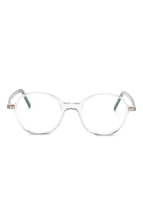 Lunor round-frame glasses - White