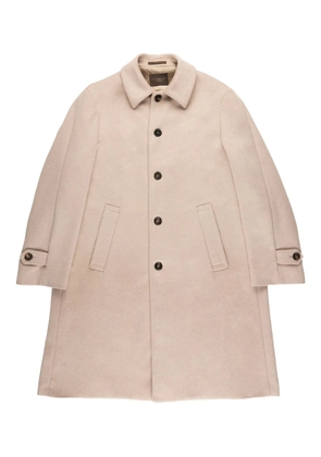 slowear x Montedoro rear vent coat - Neutrals