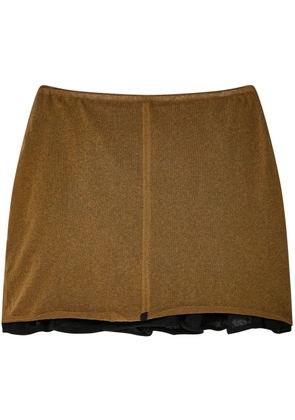 Eckhaus Latta Veil skirt - Brown
