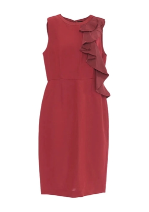 Max Mara ruffle-detail midi dress - Red