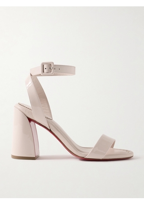 Christian Louboutin - Miss Sabina 85 Patent-leather Sandals - Neutrals - IT34,IT35,IT35.5,IT36,IT36.5,IT37,IT37.5,IT38,IT38.5,IT39,IT39.5,IT40,IT41,IT41.5,IT42