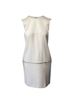 Alexander McQueen Pre-Owned sleeveless zipper-detail dress - White