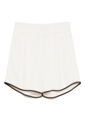 FENDI FF-jacquard track shorts - White