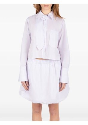 Société Anonyme striped bow-detail shirt - White