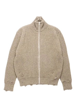 MM6 Maison Margiela elbow-patch cardigan - Neutrals