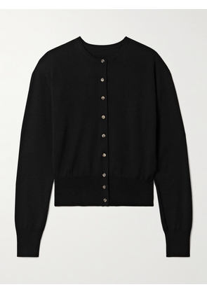 KHAITE - Jackie Wool-blend Cardigan - Black - x small,small,medium,large,x large