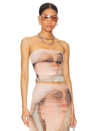 AFRM Pasquina Strapless Top in Blush. Size 1X. Also in S, XS, XXS.