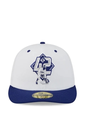 NEW ERA CAP x Brooklyn Dodgers embroidered cap - White