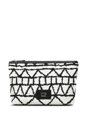 V°73 logo make-up bag - White