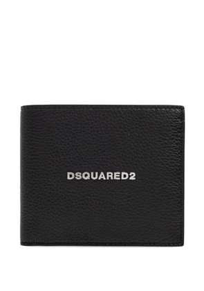 DSQUARED2 logo-plaque leather wallet - Black