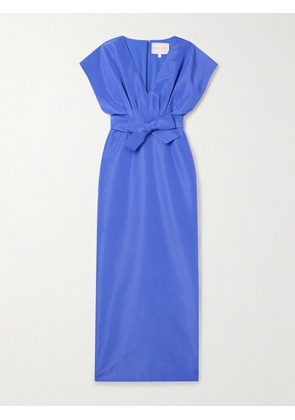 Carolina Herrera - Bow-embellished Silk-faille Gown - Blue - US2,US4,US6,US8