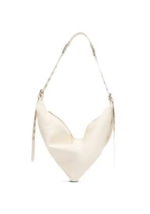 BY FAR Trayana leather cross body bag - Neutrals