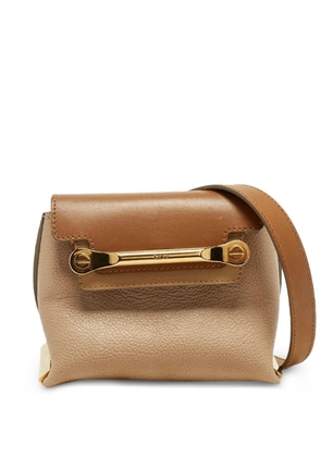 Chloé Pre-Owned mini Clare leather crossbody bag - Neutrals