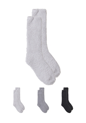 Barefoot Dreams Cozychic 3 Pair Sock Set in Multi.
