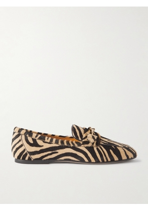 Tod's - Embellished Zebra-print Pony Hair Loafers - Animal print - IT36,IT36.5,IT37,IT37.5,IT38,IT38.5,IT39,IT39.5,IT40,IT40.5,IT41,IT41.5,IT42