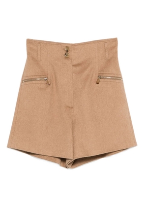 Max Mara zip-pocket shorts - Neutrals