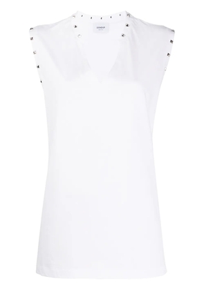 DONDUP stud detail tank top - White