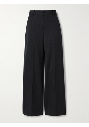Veronica de Piante - Anya Pinstriped Wool Wide-leg Pants - Blue - IT38,IT40,IT42,IT44,IT46