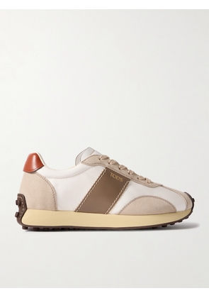Tod's - Sportivo Active Leather And Suede Sneakers - White - IT35,IT36,IT36.5,IT37,IT37.5,IT38,IT38.5,IT39,IT39.5,IT40,IT40.5,IT41,IT41.5,IT42