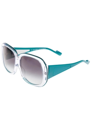 Courrèges oversized sunglasses - Blue