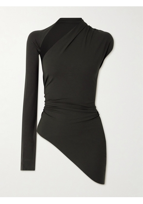 Cortana - Babar Asymmetric Stretch-jersey Top - Gray - FR 34,FR 36,FR 38,FR 40,FR 42,FR 44