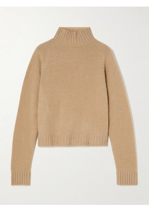The Elder Statesman - Cashmere Turtleneck Sweater - Brown - x small,small,medium,large