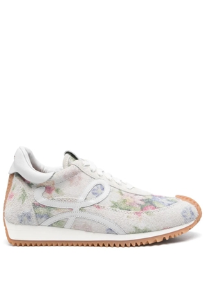 LOEWE floral-print sneakers - Neutrals